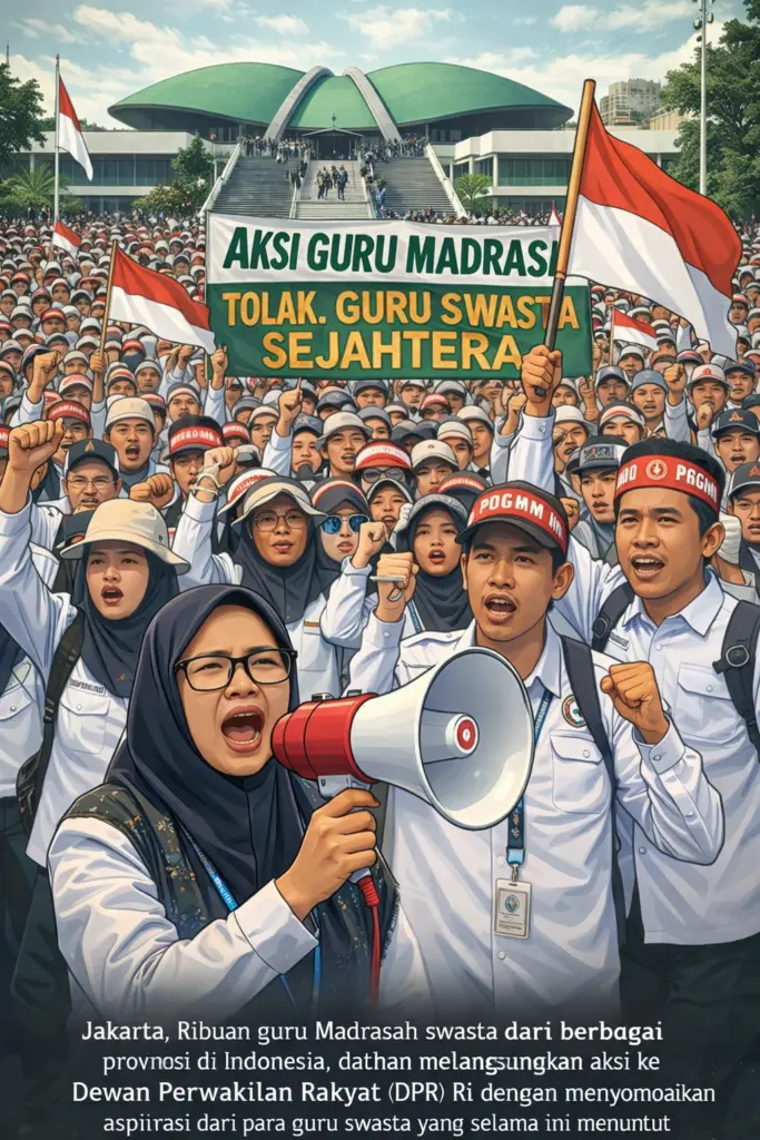 Ribuan Guru Madrasah Swasta