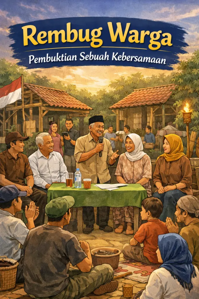 Rembug Warga Pembuktian Sebuah Kebersamaan