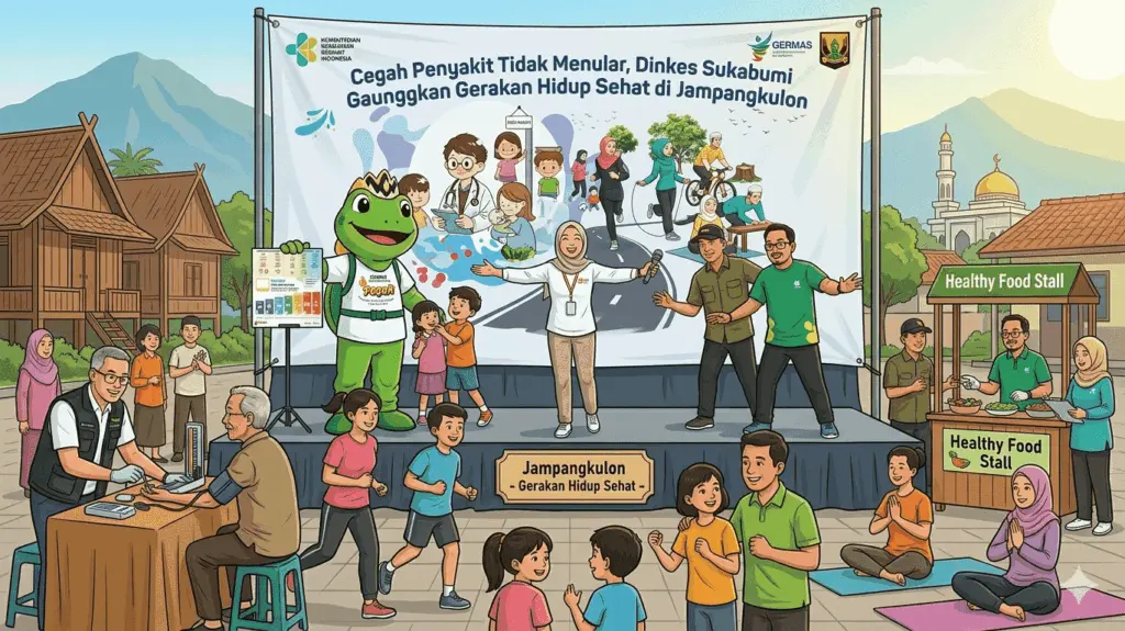 Dinkes Sukabumi Gaungkan Gerakan Hidup Sehat di Jampangkulon